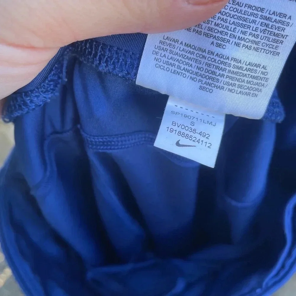 NIKE COBALT BLUE RUNNING LEGGINGS - Picture 4 of 5